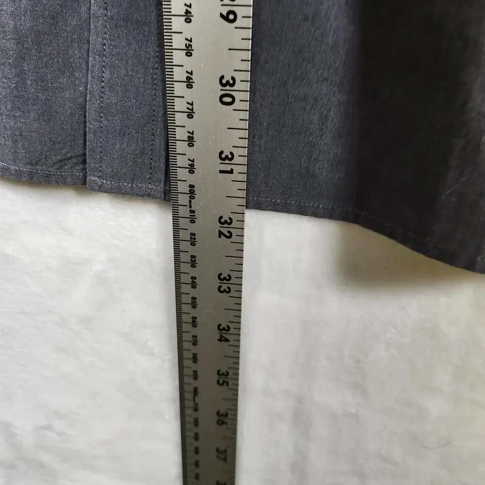 Banana Republic Heritage Collection XL Gray Button Down‎ Shirt Tailored Slim Fit